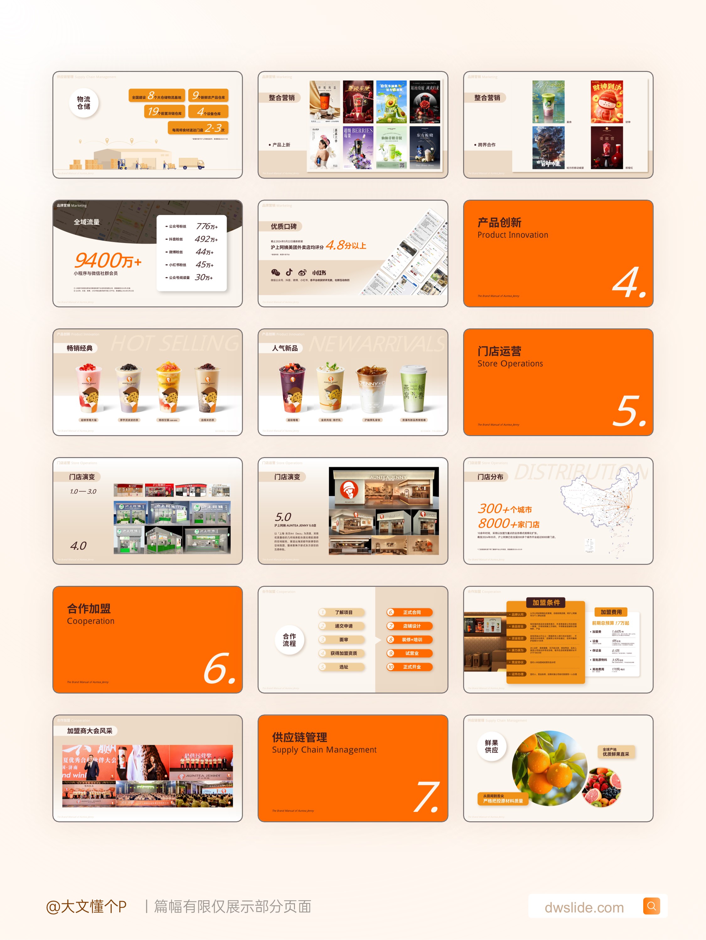 沪上阿姨品牌手册介绍PPT案例