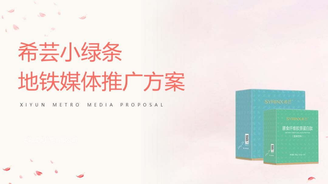 健康食品地铁媒体推广方案.pptx