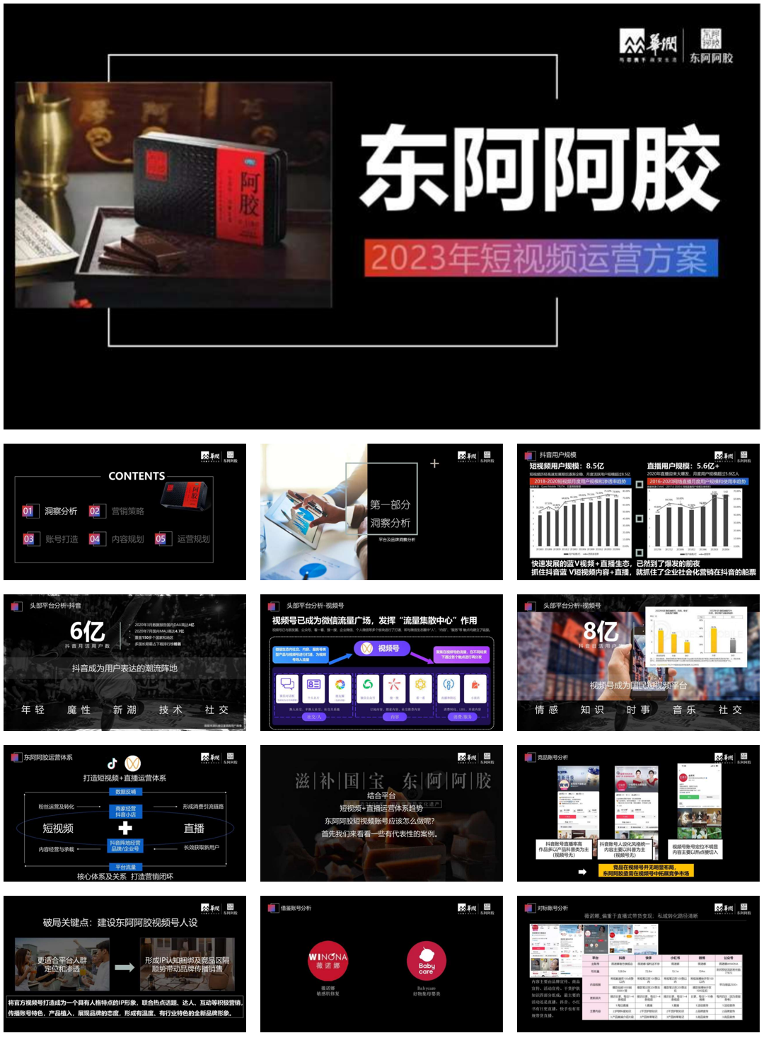 品牌策划丨东阿阿胶养生滋补品牌年度短视频运营规划方案.pdf