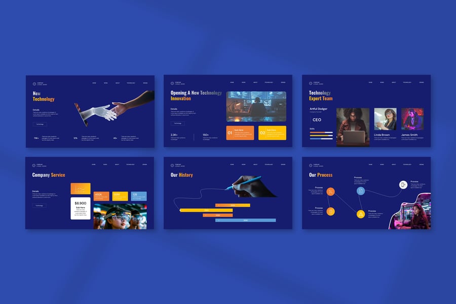 世界技术演示模板PPT模板