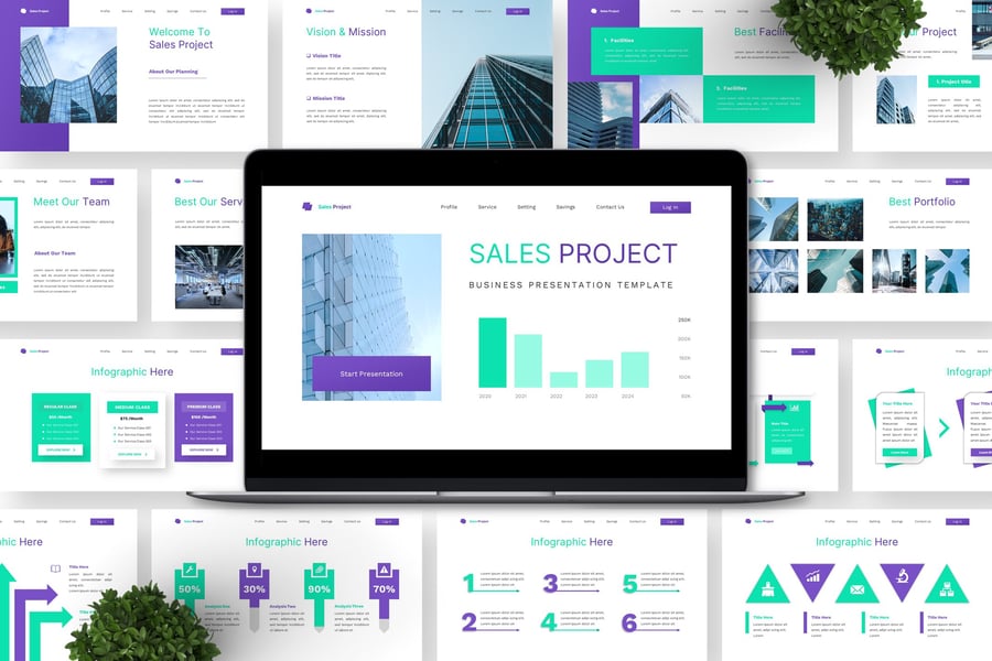 销售项目 – 业务PPT模板 (PPTX)