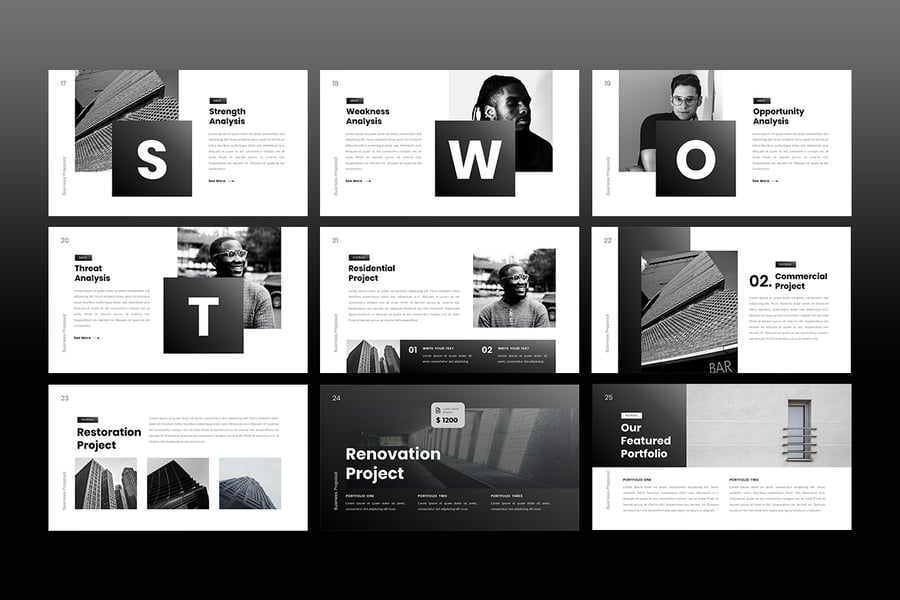 业务建议PPT模板 (PPT,PPTX)