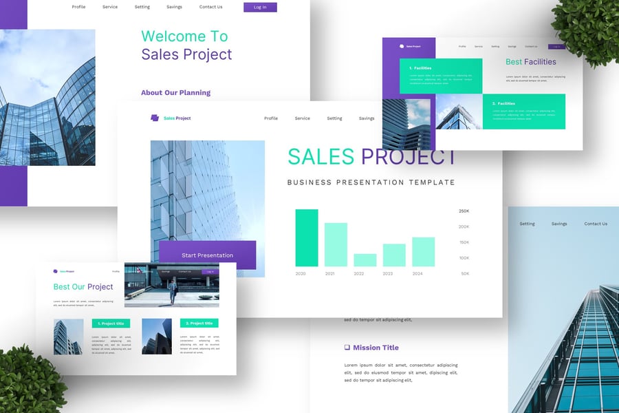 销售项目 – 业务PPT模板 (PPTX)