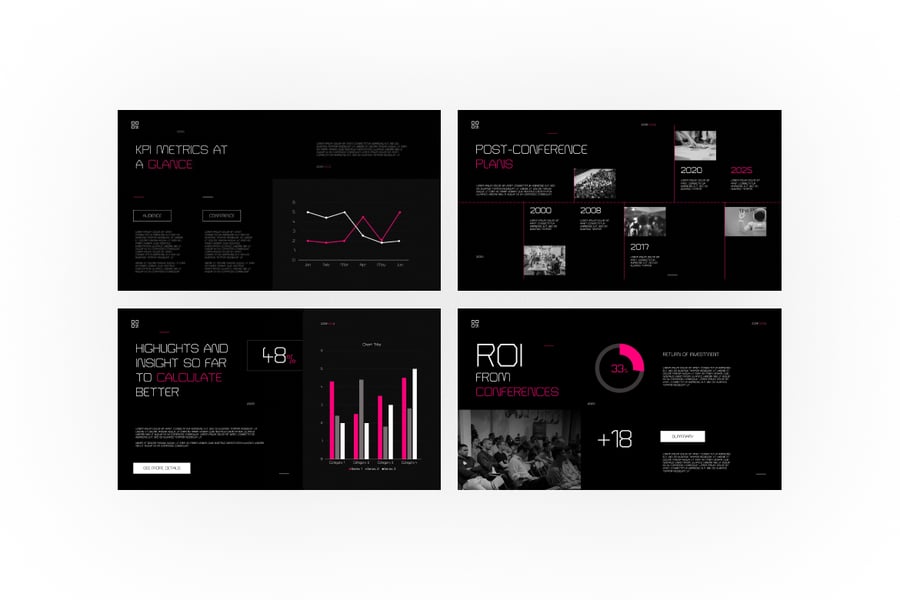 会议介绍PPT模板 (PPTX)