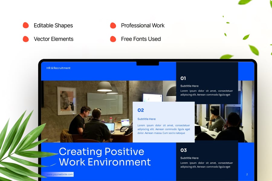 人力资源和招聘演示PPT模板 (PPTX)
