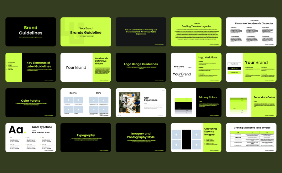 品牌准则演示模板PPT模板 (PPTX)