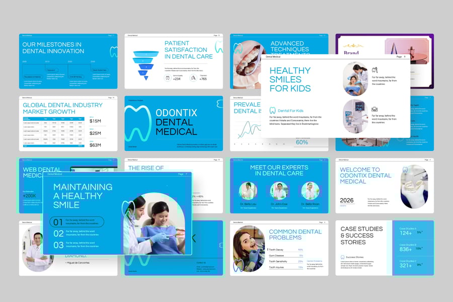 牙科医疗PPT模板