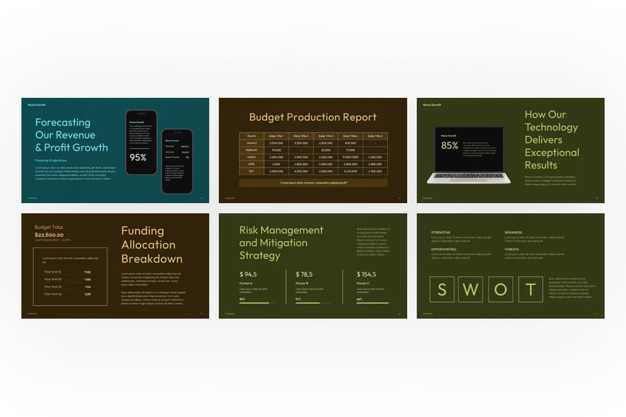 资金规划PPT模板 (PPTX)