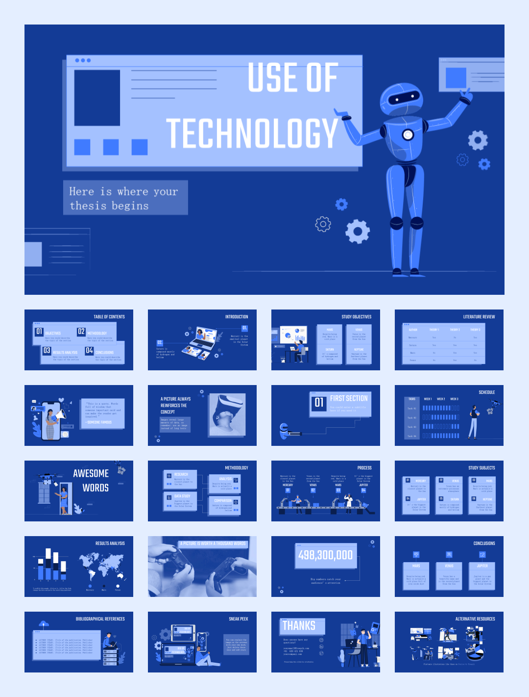 35套抽象色彩创意设计PPT模板合集【S03】
