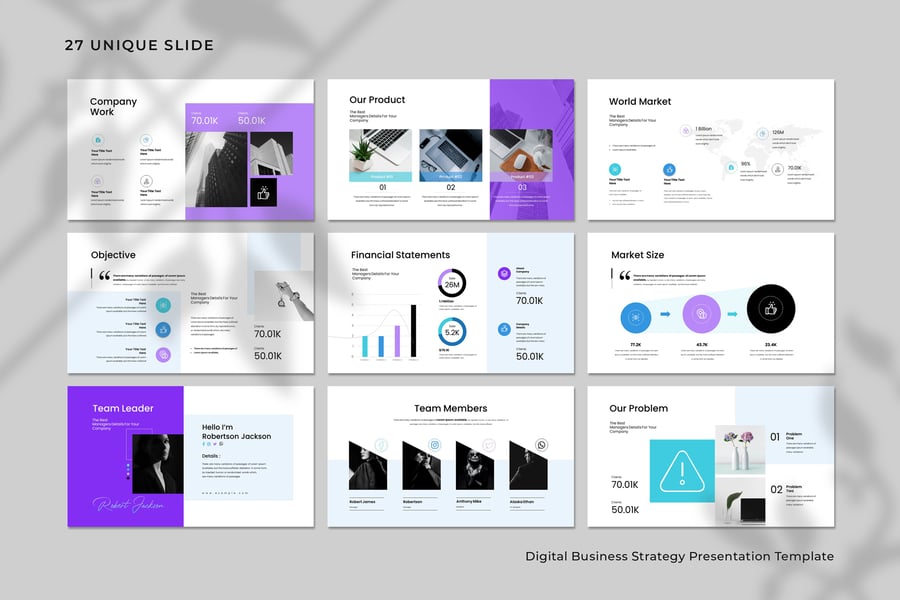 数字业务策略演示模板PPT模板