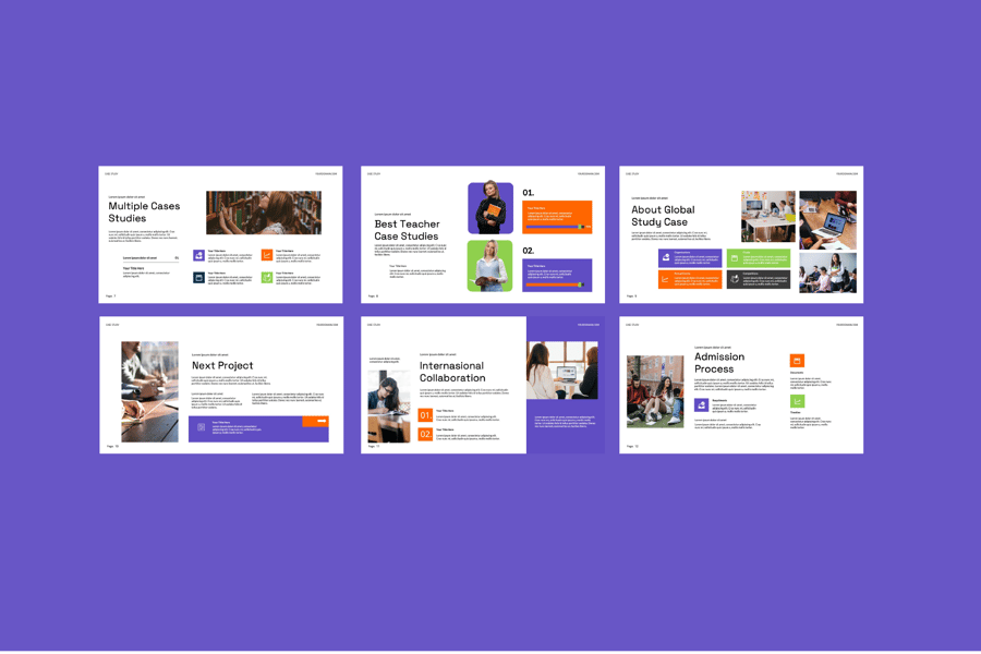 案例研究PPT模板 (PPTX)