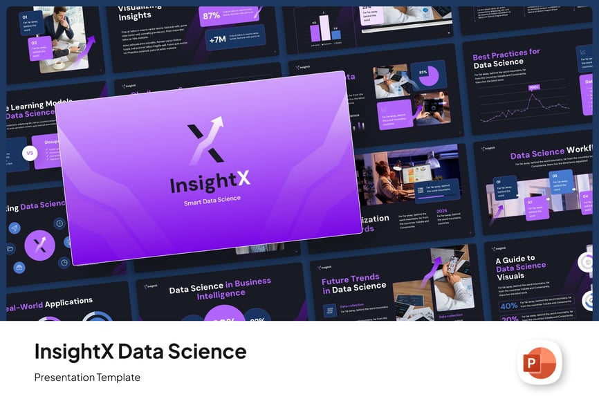 智能数据科学PPT模板