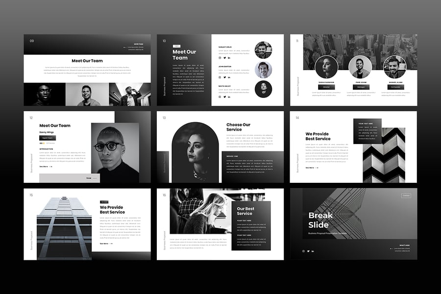 业务建议PPT模板 (PPT,PPTX)