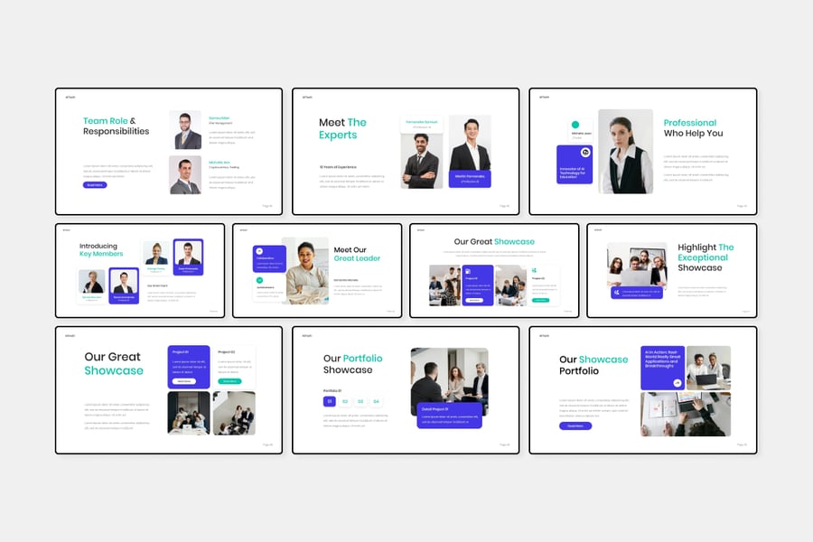 人工智能技术PPT模板 (PPTX)