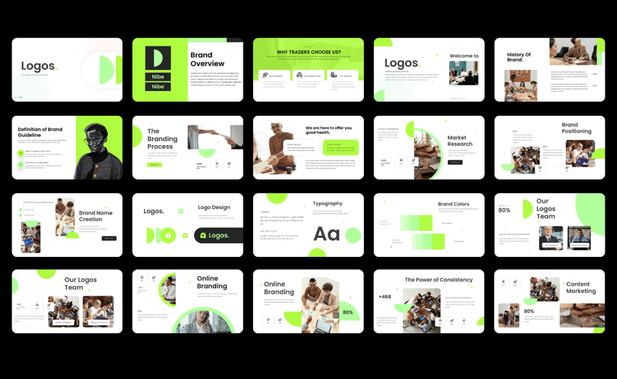 品牌指南PPT模板 (PPTX,PPT)