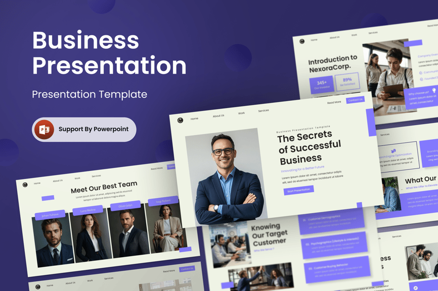 成功的秘密 -PPT模板 (PPTX)