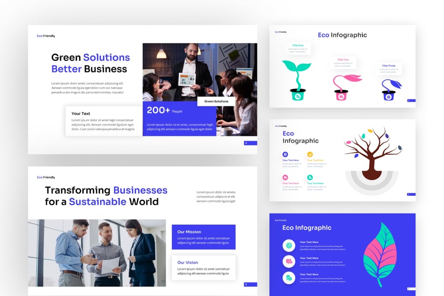 生态友好策略演示PPT模板 (PPTX)