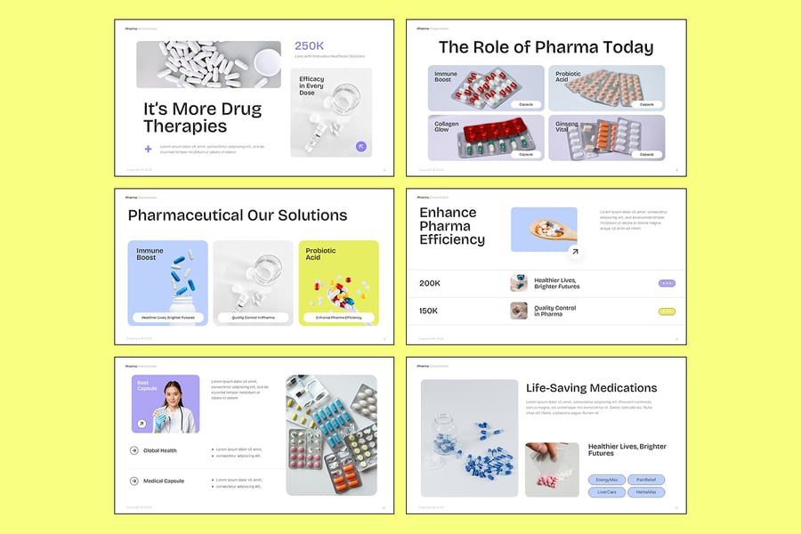 医药公司模板 (PPTX)