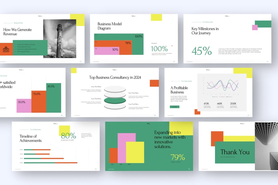 机构介绍PPT模板 (PPTX)