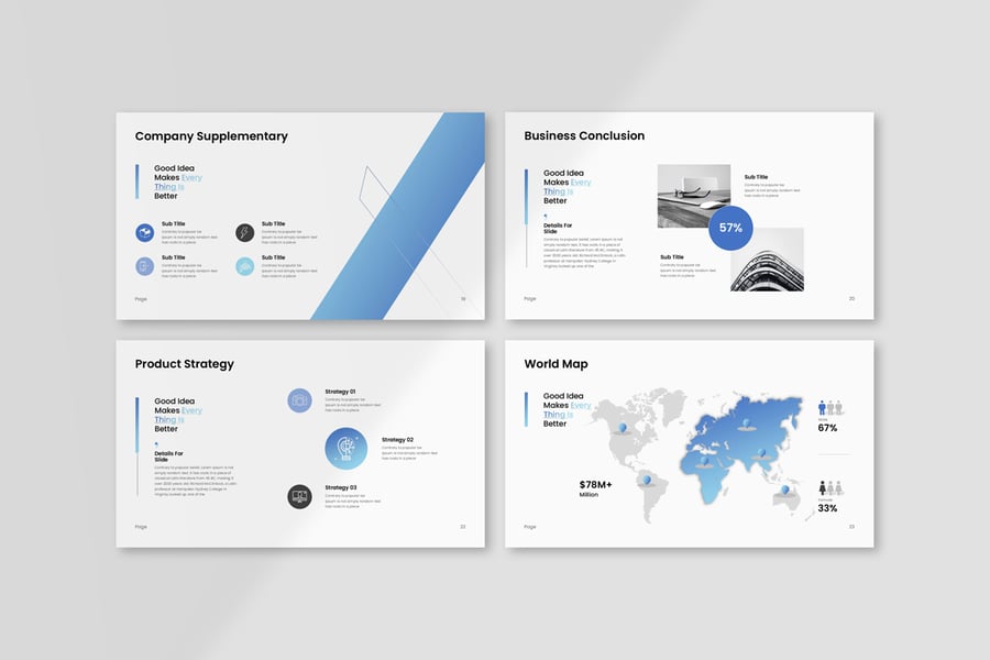 业务报告演示模板PPT模板 (PPTX)