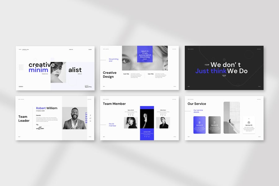 创意极简主义演示模板PPT模板