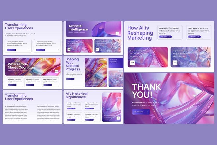 人工智能技术介绍PPT模板 (PPTX)