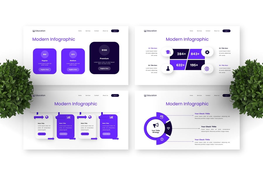 幼儿园介绍PPT模板 (PPTX)