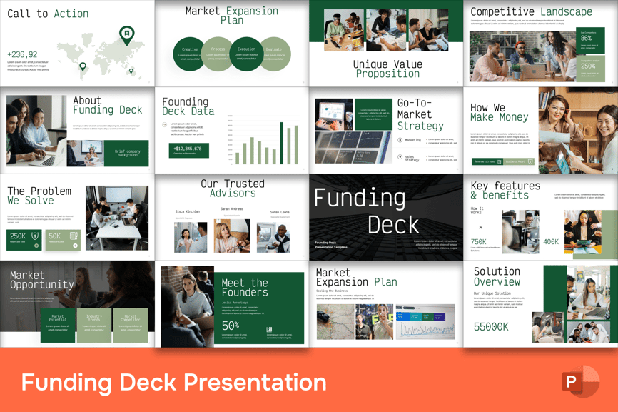 资金规划PPT模板 (PPTX)