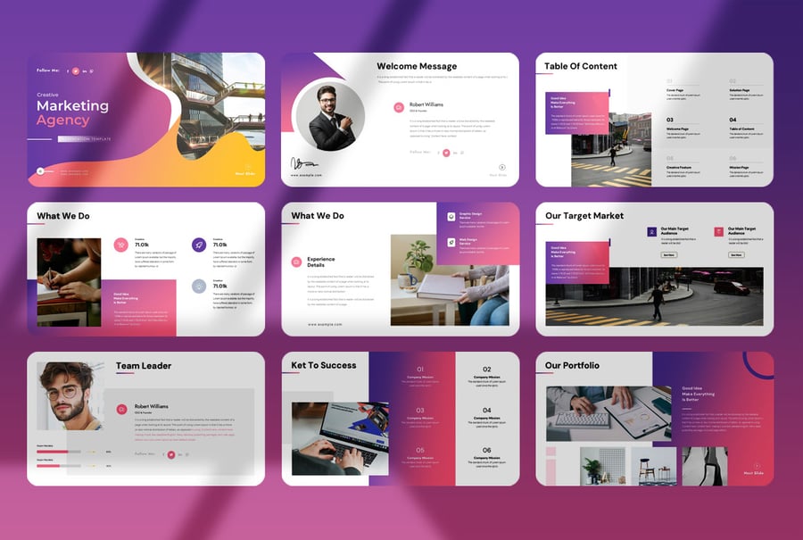 营销计划演示模板PPT模板 (PPTX)