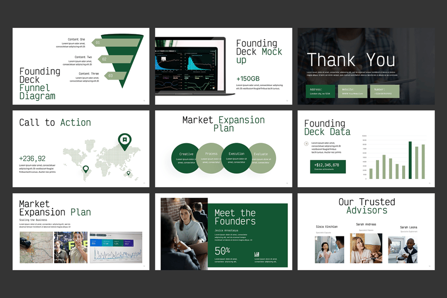 资金规划PPT模板 (PPTX)