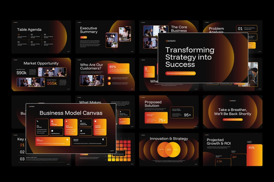 业务案例PPT模板