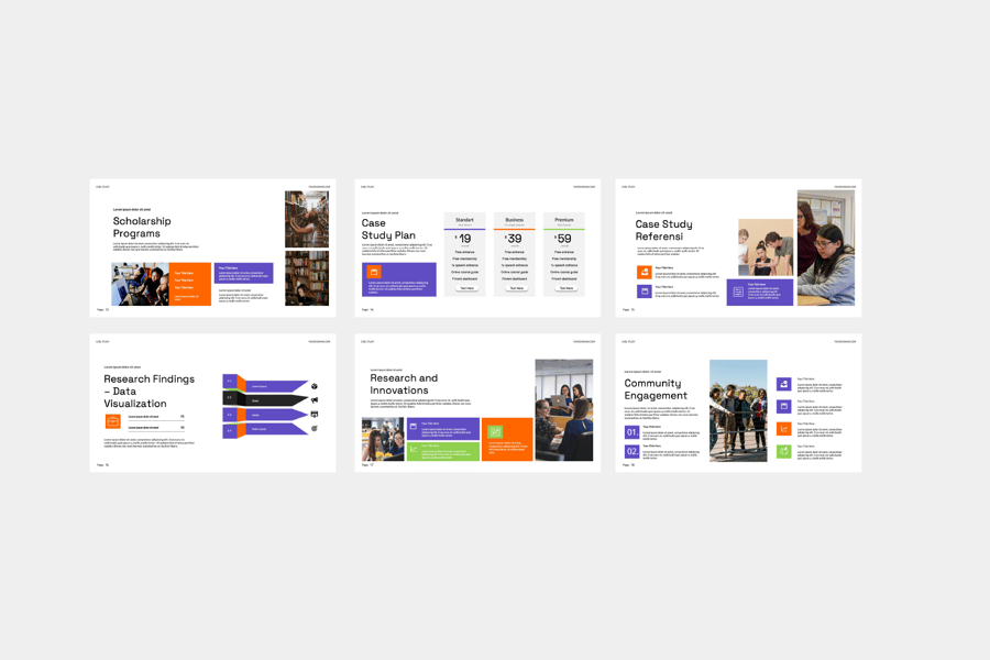 案例研究PPT模板 (PPTX)