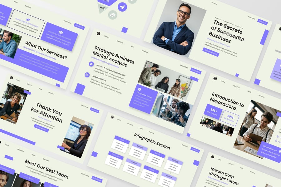 成功的秘密 -PPT模板 (PPTX)