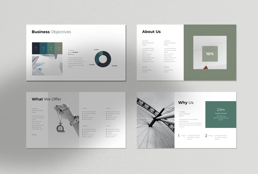 业务计划演示模板PPT模板 (PPTX)