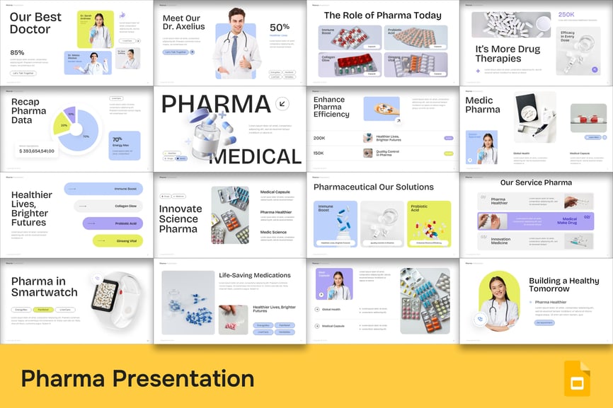 医药公司模板 (PPTX)