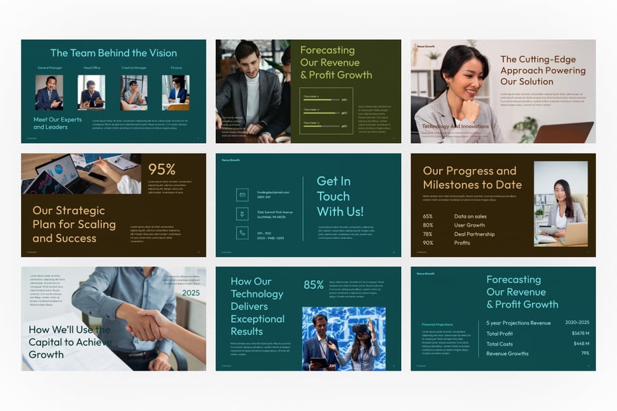 资金规划PPT模板 (PPTX)