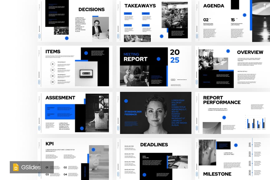 会议报告PPT模板 (PPTX)