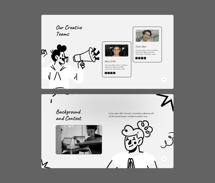 手画多功能PPT模板