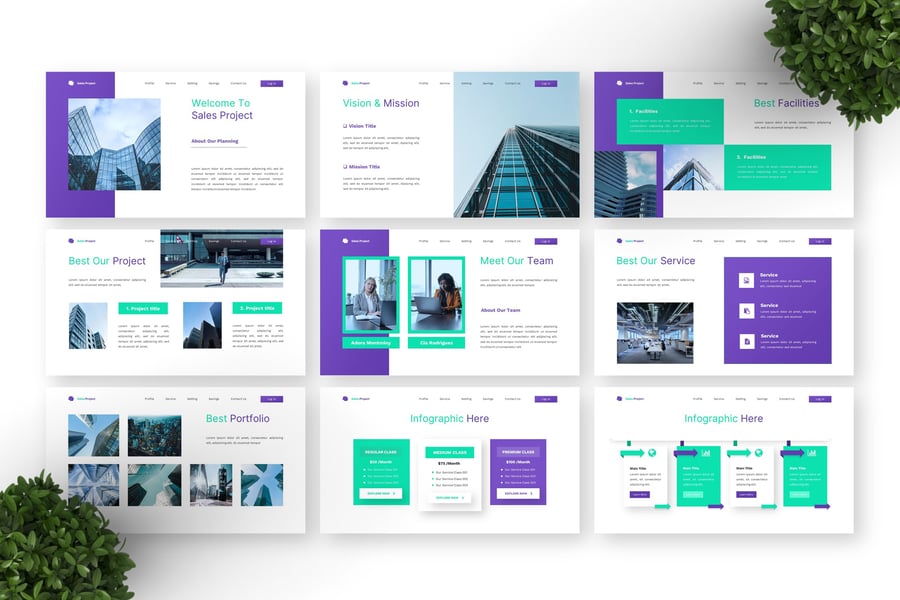 销售项目 – 业务PPT模板 (PPTX)