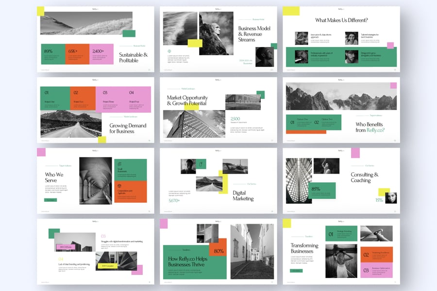 机构介绍PPT模板 (PPTX)