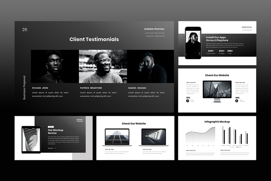 业务建议PPT模板 (PPT,PPTX)
