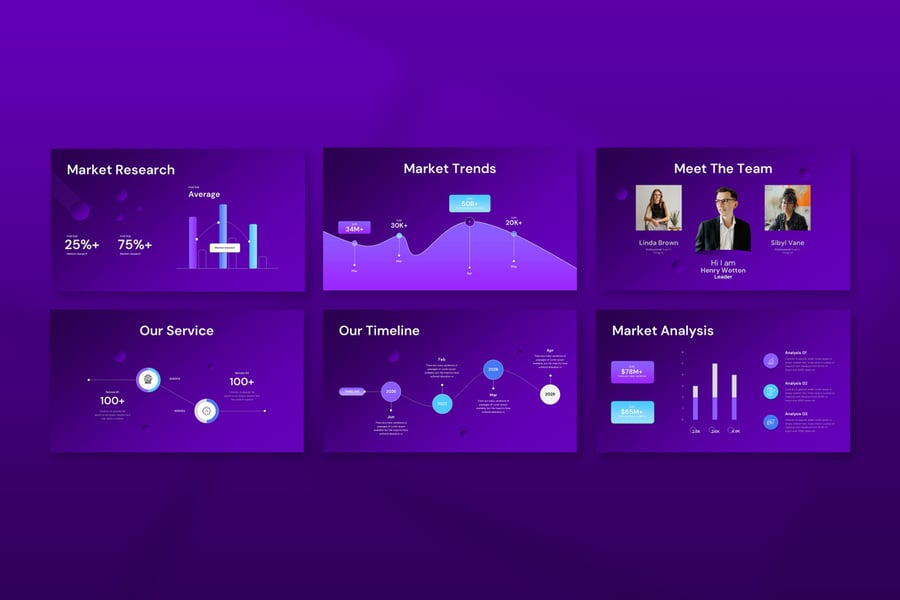 商务介绍俯仰甲板演示模板PPT模板