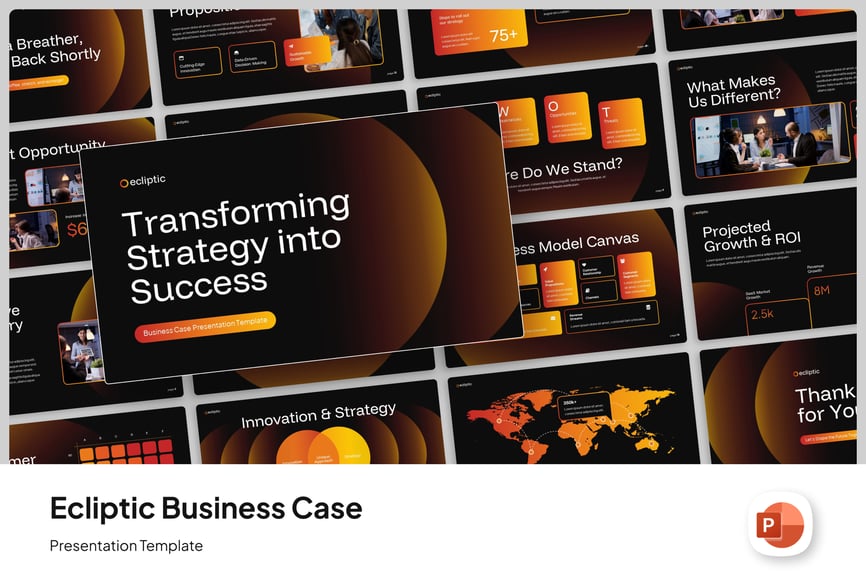 业务案例PPT模板