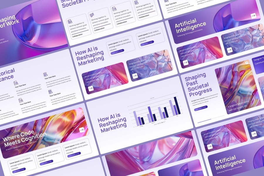 人工智能技术介绍PPT模板 (PPTX)