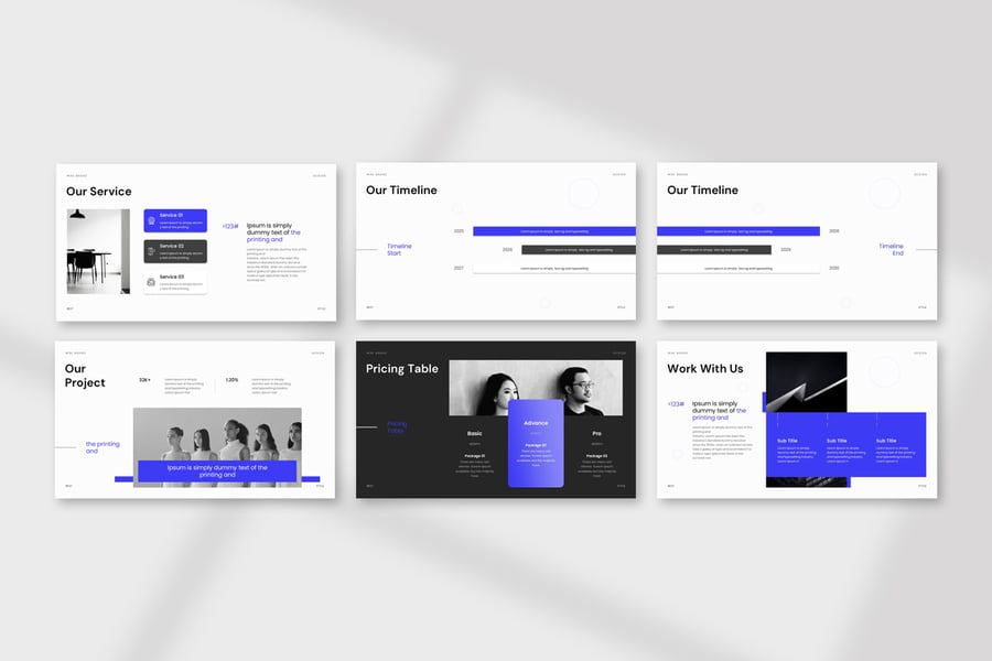 创意极简主义演示模板PPT模板