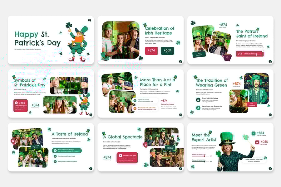 圣帕特里克的一天PPT模板