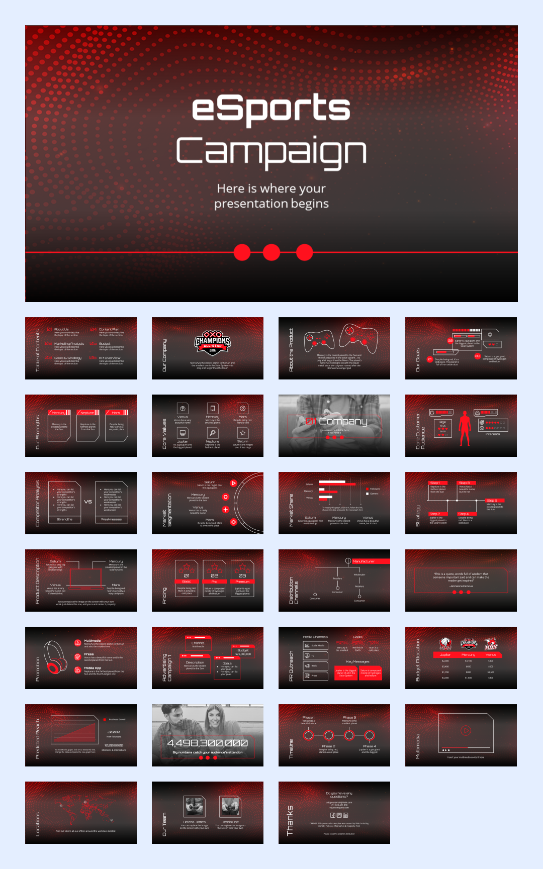 35套抽象色彩创意设计PPT模板合集【S03】