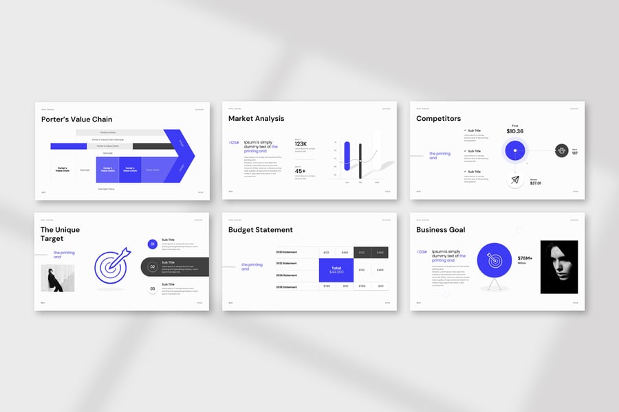 创意极简主义演示模板PPT模板