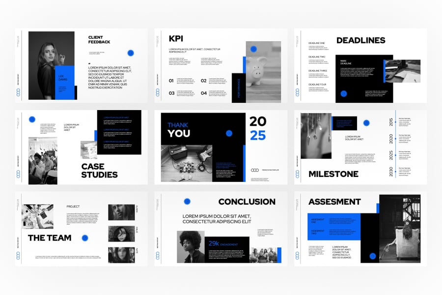 会议报告PPT模板 (PPTX)