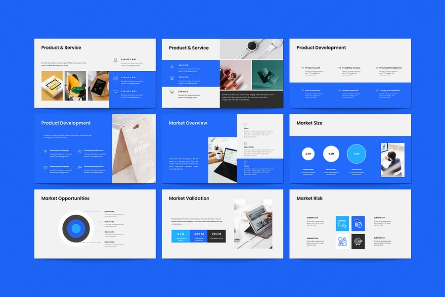 业务计划演示模板PPT模板 (PPTX)